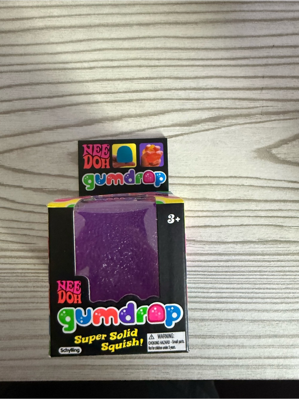 NeeDoh Gumdrop Super Solid Squish - Purple